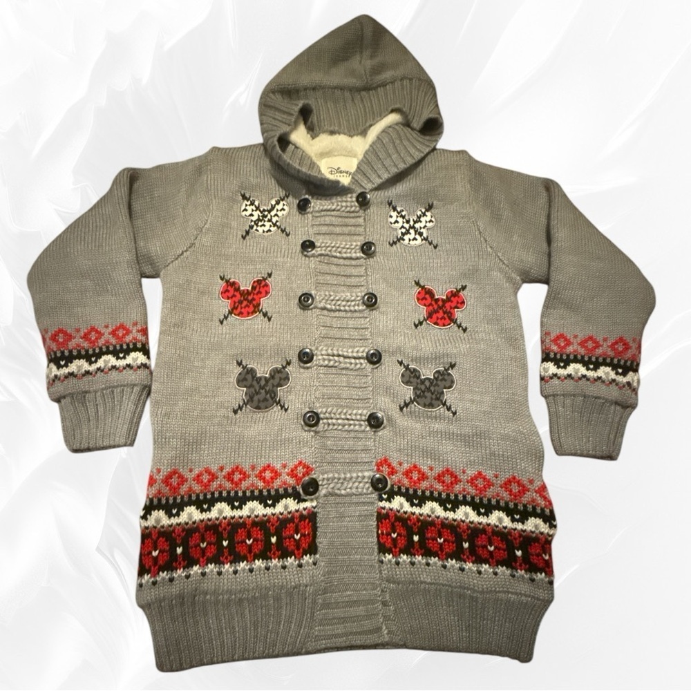 Disney Parks Fleece Lined Button Up Sweater